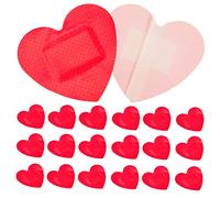 PLAFOPE 50 Piezas Parches Adhesivos Decorativos Curita Forma De Corazón Cuidado De Heridas Vendajes Para Hemostasia De Heridas Parches El Hogar