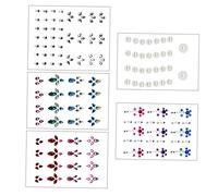 PLAFOPE 5juegos Joyas Faciales Piedras De Rhinestone Para Maquillaje y Decoración y Cosplay