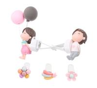 PLAFOPE 5piezas Decoración De Aire Para Automóvil Clips De Ventilación Aromatizantes Adorno De Pareja y Flores Para Salida De Aire Para Interior Del Coche