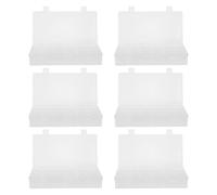 PLAFOPE 6 Piezas Caja Organizadora Transparente de Compartimentos con Divisores Extraíbles de Unidades para Almacenamiento de Pequeñas Bisutería Tornillos y Abalorios