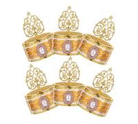 PLAFOPE 6 piezas Cajas de Plástico Transparentes para con Diseño de Encaje de Cajas Pequeñas para Fiestas Almacenamiento Versátil para Ramadan Bodas Cumpleaños y Eid Mubarak