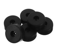 PLAFOPE 6 Piezas de Patas de Goma para Altavoz Función de Reducción de Vibración y Ruido, Material Goma Negro, Ideales para Instrumentos y Equipos de Audio