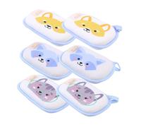 PLAFOPE 6 Piezas Esponja De Baño y Toalla De Baño Para Bebés Guante De Ducha Exfoliante Dibujos De Animales Para