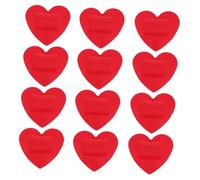 PLAFOPE 60 Piezas Vendaje vendas para niños apósitos para el corazón Emergencia apósitos de corazón de amor lugar heridas adhesivo vendas adhesivas vendas a granel impermeable rojo