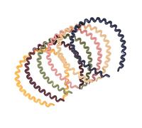 PLAFOPE 6pcs Diadema De Resina Ondulada Para El Pelo Cinta De Pelo Mujer Adecuado Para Varios Peinados