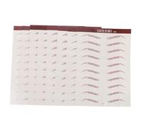 PLAFOPE 8 Láminas De Parches Biónicos Para Cejas Cejas Postizas Despegables Marrones Para Mujer Adhesivo