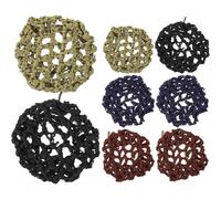 PLAFOPE 8 Piezas Redecillas para Moño de Ballet Redes Elásticas Reutilizables para Danza Cubierta Ligera y Suave para Peinados de Bailarinas Adaptables para Tipo de Cabello