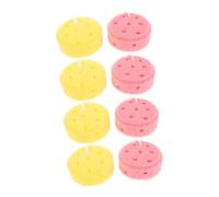 PLAFOPE 8 Piezas Unidades Esponjas de Baño para Bebés Suaves y Redondas Esponjas Exfoliantes para Piel Sensible Accesorios de Baño Infantiles con Diseño de Dibujos Animados Secado Rápido