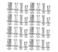 PLAFOPE 80 Piezas Heavy Duty Expansion Bolts Carbon Steel Metal Screws Petal Shape Wall Anchors For Concrete Drywall And Hollow Walls