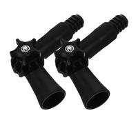 PLAFOPE Adaptador de Ángulo para Poste de Limpieza 2 Piezas Accesorio Punta Roscada Estándar Compatible Cabezales Americanos Bisagra Angular para Limpiacristales Cepillos y Plumero