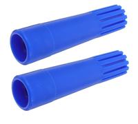 PLAFOPE Adaptador de Tornillo de Mango para Escoba y Fregona, Accesorio de Extensión de Poste Roscado de Plástico Azul, Diseño Seguro y Conveniente para Limpieza del Hogar, Pack de 2