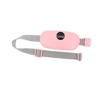 PLAFOPE Almohadilla Térmica Menstrual Portátil Cinturón Calefactor Abdominal con Masaje Vibratorio y Calentamiento Rápido para Aliviar la Menstruación en Casa y Trabajo