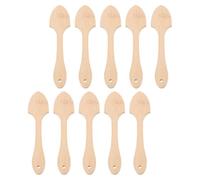 PLAFOPE Asas de Madera para Abanicos Tradicionales Chinos, Palitos de Madera para Manualidades Diy, Mango de Bambú Natural Pulido para Ventiladores de Papel, Paquete de 10 Unidades,