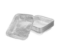 PLAFOPE Bandejas de Aluminio Desechables 30 Unidades Molde Cuadrado 20x20 Cm sin Tapa para Hornear Pasteles Tartas y Quiches Utensilios Cocina Horno Uso Doméstico y Comercial