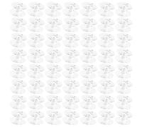 PLAFOPE Bobinas de Hilo Transparentes Abs 100 Pcs, Mini Bobinas Profesionales Portátiles para Máquina de Coser, Accesorios de Costura Compactos y Ligeros para Uso Doméstico y Artesanal