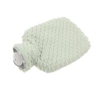 PLAFOPE Bolsa de Agua Caliente Funda Desmontable y Lavable Diseño Adorable Verde para Manos y Pies Uso Doméstico Invierno Calentador Práctico y Fácil de Llenar