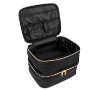 PLAFOPE Bolsa Portátil De Doble Capa para Esmaltes De Uñas Estuche Organizador para Guardar Botellas De Esmaltes para Maquillaje y Viajes