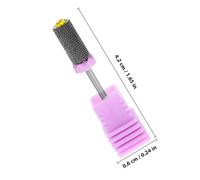 PLAFOPE Brocas de Carburo de Tungsteno para Uñas Broca para Taladro Manicura Profesional para Acrílicos Pulido Eliminación de Gel y Cutícula Compatible con Taladros Eléctricos