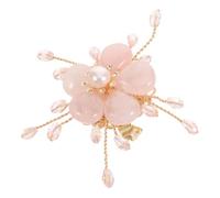 PLAFOPE Broche Rosa Vintage Forma de Flor de Cerezo, Perlas de Agua Dulce y Piedra, Accesorio Elegante para Bolsos y Bufandas en San Valentín