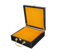 PLAFOPE Caja De Almacenamiento para Cigarros De Madera Portátil Tapa Abatible, Diseño De Imitación Cocodrilo, 20.5x7.5 Cm, Cierre Retro, Caja Multiusos para Viaje y Uso Diario