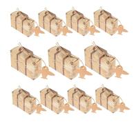 PLAFOPE Cajas para Empacar Regalos Originales Estilo Maleta 50 Piezas Cartón Duradero Diseño Vintage Retro para Bodas y Celebraciones Almacenamiento Práctico para Dulces Chocolates y Pequeños Adornos