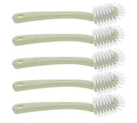 PLAFOPE Cepillo para Zapatos Paquete de 5 Unidades con Mango Largo y 5 Caras, Cerdas Suaves para Limpieza Integral en Uso Doméstico y Ropa