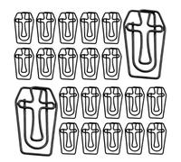 PLAFOPE Clips 50 Unidades Negros de Papel Metálicos Diseño de Cruz Vintage para Sujetar Notas y Páginas de Escritura para Halloween en Fiestas y Estudio Bíblico