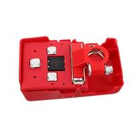 PLAFOPE Conector de Terminal de Batería de Automóvil Rápido con Fusible Adaptador de Distribución de Batería para Vehículos Protección Adicional y Diseño Rojo con Tapa