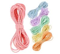 PLAFOPE Cordón Elástico Para Hacer Joyas y Pulseras 6 Piezas 5 m Colores Surtidos Multicolor Diy Bricolaje Accesorios Para Manualidades y Lazos Cabello