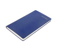 PLAFOPE Cuaderno de Presupuesto Portátil Azul Libro de Cuentas y Planificador Mensual de Gastos para Oficina Casa de Notas con Cubierta de PU Resistente y Diseño Práctico