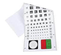 PLAFOPE Cuadro De Pared Gráfico Optométrico Tabla De Examen Visual De Pared Tabla Optométrica Para Prueba Material Plástico Reutilizable