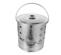 PLAFOPE Cubo para Quemar Papel y Dinero, Recipiente Incinerador de Acero Inoxidable, Resistente al Calor, para Ofrendas y Culto, Barreños Grandes