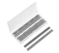 PLAFOPE Cuchillo cepillador para carpintería, cuchilla de repuesto para cepilladora manual, acero, 10 piezas, plata, para madera, trabajos de carpintería y fabricación de muebles