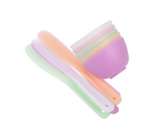 PLAFOPE Cuenco de Silicona para Mascarillas de Cuencos Anti-goteo Medidores para Mezclar Mascarillas Faciales Spa Herramienta Cosmética de Belleza para Uso Doméstico Color Aleatorio