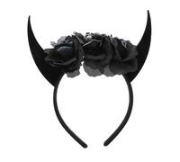PLAFOPE Diadema Cuernos de Buey para Halloween Diadema Cosplay con Accesorio para Fiestas y Desfiles