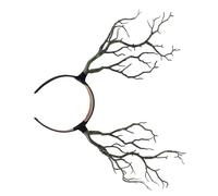 PLAFOPE Diadema de Cosplay Cuernos de Rama de Árbol Simulada Accesorio Cabello Hecho a Mano para Fiestas de Navidad y Halloween