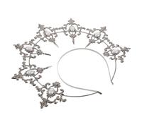 PLAFOPE Diadema de Tocado de Diosa para Mujer Perla Sintética para Cosplay Fiesta Boda Tocado Oscuro de Lolita Diseño Barroco para Niñas Adorno de Novia para Mujeres