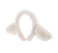 PLAFOPE Diadema Orejas de Cordero Esponjosa para Niñas, Diadema de Felpa Suave Tamaño Único, Accesorio para Cosplay, Fiestas y Uso Diario
