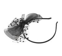 PLAFOPE Diadema Retro Para Mujer Velo De Gasa De Broche Pelo y Lazo Grande Elegante Para Fiesta