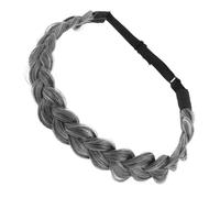 PLAFOPE Diadema Trenzada Ajustable de Pelo Sintético para Mujer Accesorio de Moda Versátil para Diario Bodas y Fiestas Banda Cómoda y Elegante