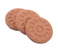 PLAFOPE Discos Humidificadores de Terracota 3 Pcs, Hoja Humectante para Cigarros, Control Bidireccional de Humedad, Accesorios para Humidor de Caja, Ideales para Almacenamiento