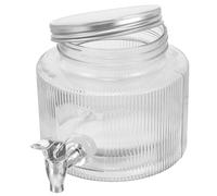 PLAFOPE Dispensador de Bebidas de y Fácil Vertido con Grifo, Capacidad 2.8l, Diseño Único para Uso en Nevera o Fiestas