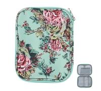 Plafope Estuche De Ganchillos Crochet Con Cremallera Bolsa Organizador MultifuncióN Para Agujas De Crochet Y Herramientas De Tejido PortáTil