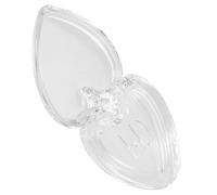 PLAFOPE Estuche Transparente para Polvos Vacío Forma de Corazón Contenedor Acrílico Duradero para Polvos Compactos y Sombras de Ojos Diseño Único con Gancho para Colgar para Guardar