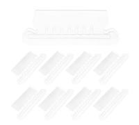 PLAFOPE Etiquetas y Pestañas Insertables Transparentes 7,9 X 3 CM para Carpetas Colgantes 50 Unidades 25 Tarjetas en, para Archivo y Organización en Centros Educativos y Laborales