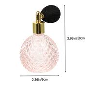 PLAFOPE Frasco De Perfume Vintage De Vidrio Recargable Con Atomizador De Aire Portátil Para Llenado Fácil y Duradero Para Uso Personal y Viajes