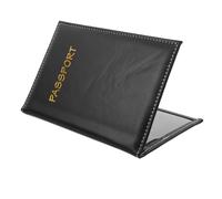 PLAFOPE Funda Pasaporte De Cuero Ligera y Resistente Protector Multitarjetas para Viajes Porta Documentos con Diseño Portátil para Estudiantes y Viajeros