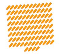 PLAFOPE Fundas Dedos Antideslizantes M, 100 Unidades, Manguitos De Látex Naranja Textura Rugosa, Protección Reforzada Para Uso Industrial y Diario