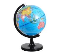 PLAFOPE Globo terráqueo para niños: Globo terráqueo de escritorio - Mapa de la Tierra giratorio con soporte para el aula y herramientas educativas para el hogar.