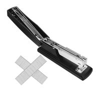 PLAFOPE Grapadora de Escritorio Metálica Antideslizante con Grapas Máquina de Encuadernación Negra para Oficina Herramientas para Organizar Documentos y Cuadernos